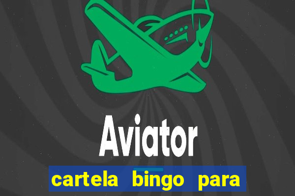 cartela bingo para cha de cozinha imprimir gratis